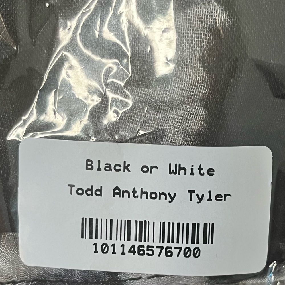 VIDA Black and White Modal Scarf Original Artwork by Todd Anthony Taylor - Picture 6 of 6
